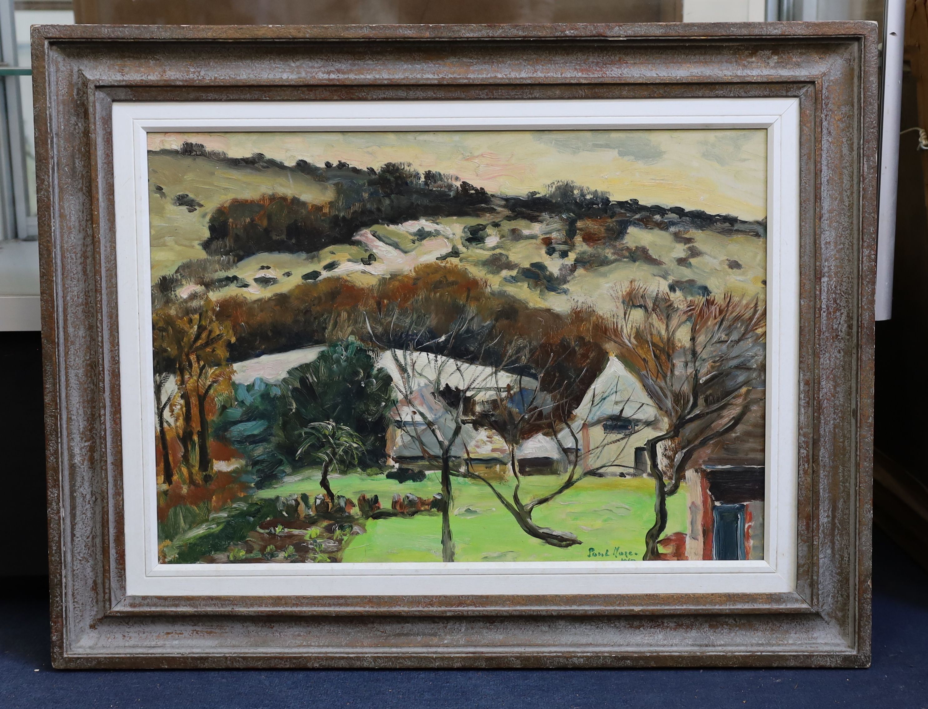Paul Lucien Maze (French, 1887-1979), Hillside landscape, oil on board, 49 x 69cm